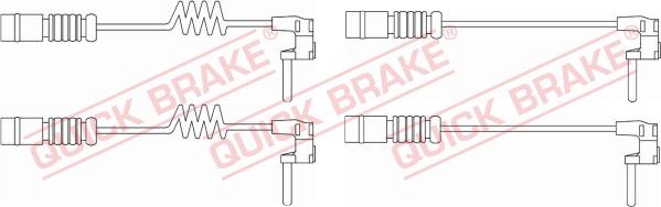 QUICK BRAKE WS 0301 A - Сигнализатор, износ тормозных колодок avtokuzovplus.com.ua