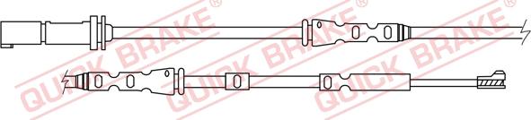 QUICK BRAKE WS 0303 B - Сигналізатор, знос гальмівних колодок autocars.com.ua