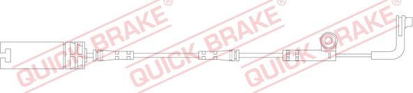 QUICK BRAKE WS 0326 A - Сигнализатор, износ тормозных колодок avtokuzovplus.com.ua