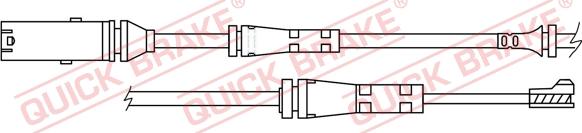 QUICK BRAKE WS 0418 B - Сигнализатор, износ тормозных колодок avtokuzovplus.com.ua