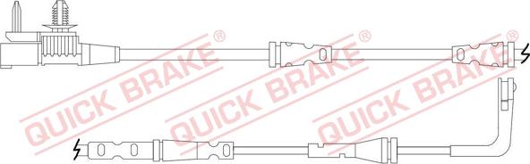 QUICK BRAKE WS 0425 A - Сигнализатор, износ тормозных колодок autodnr.net