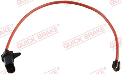 QUICK BRAKE WS 0491 A - Сигналізатор, знос гальмівних колодок autocars.com.ua