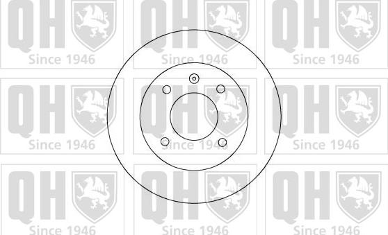 Quinton Hazell BDC1002 - Гальмівний диск autocars.com.ua