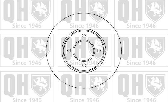 Quinton Hazell BDC1018 - Тормозной диск avtokuzovplus.com.ua