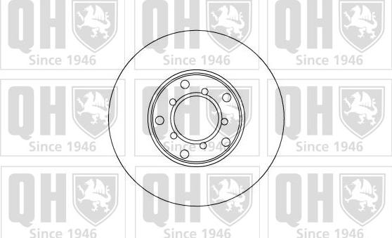 Quinton Hazell BDC1058 - Гальмівний диск autocars.com.ua