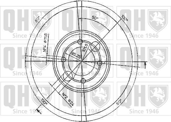 Quinton Hazell BDC3107 - Тормозной диск avtokuzovplus.com.ua