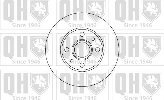 Quinton Hazell BDC3110 - Гальмівний диск autocars.com.ua