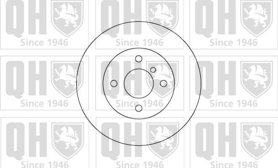 Quinton Hazell BDC3126 - Тормозной диск avtokuzovplus.com.ua