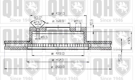 Quinton Hazell BDC3180 - Гальмівний диск autocars.com.ua