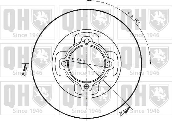 Quinton Hazell BDC3217 - Тормозной диск avtokuzovplus.com.ua