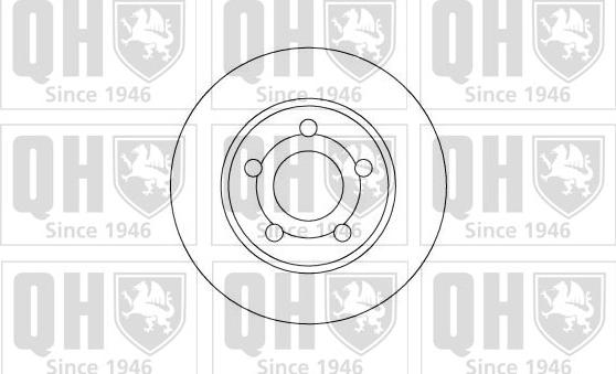 Quinton Hazell BDC3316 - Гальмівний диск autocars.com.ua