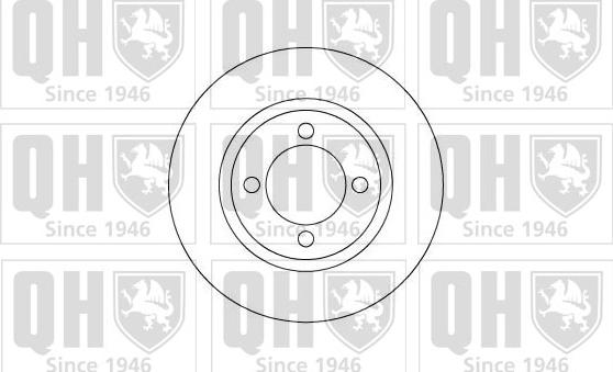 Quinton Hazell BDC3346 - Гальмівний диск autocars.com.ua