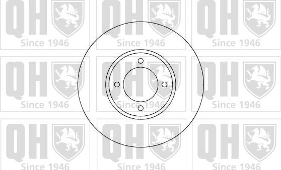 Quinton Hazell BDC3350 - Гальмівний диск autocars.com.ua