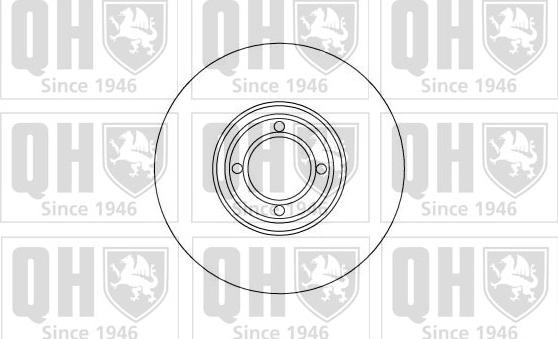 Quinton Hazell BDC3355 - Гальмівний диск autocars.com.ua