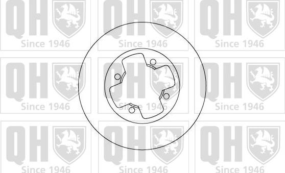 Quinton Hazell BDC3363 - Гальмівний диск autocars.com.ua