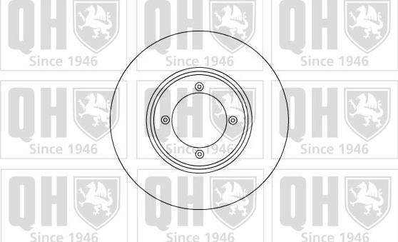 Quinton Hazell BDC3372 - Гальмівний диск autocars.com.ua