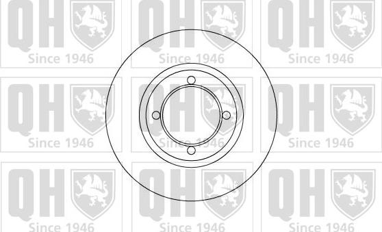 Quinton Hazell BDC3381 - Гальмівний диск autocars.com.ua