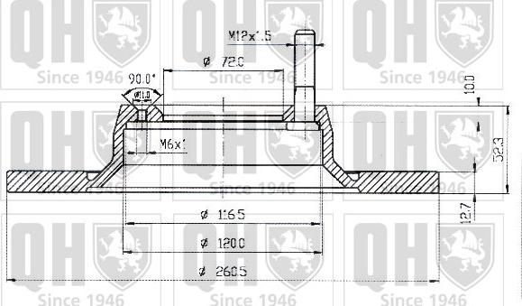 Quinton Hazell BDC3430 - Тормозной диск avtokuzovplus.com.ua