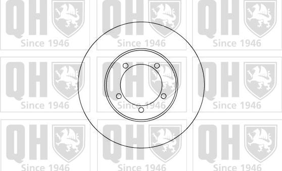 Quinton Hazell BDC3472 - Гальмівний диск autocars.com.ua