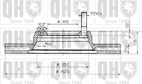 Quinton Hazell BDC3502 - Гальмівний диск autocars.com.ua