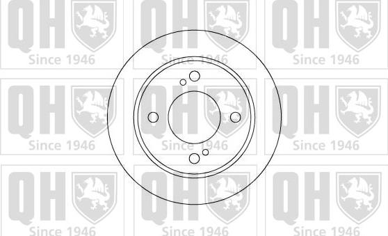 Quinton Hazell BDC3540 - Гальмівний диск autocars.com.ua