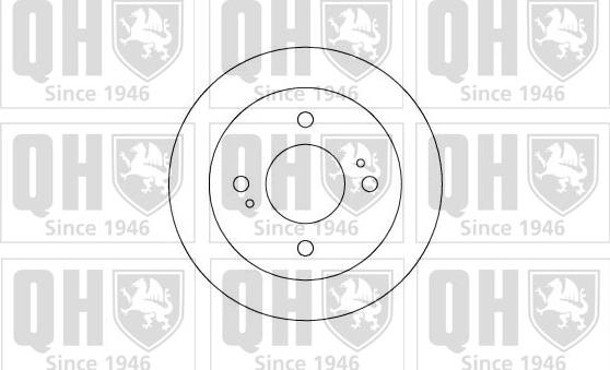 Quinton Hazell BDC3541 - Гальмівний диск autocars.com.ua