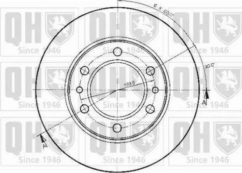 Quinton Hazell BDC3564 - Тормозной диск avtokuzovplus.com.ua