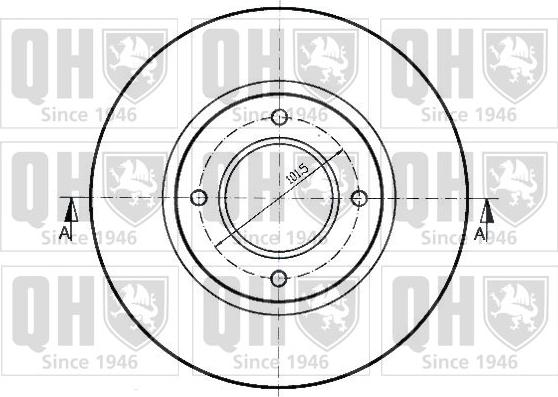 Quinton Hazell BDC3576 - Тормозной диск avtokuzovplus.com.ua