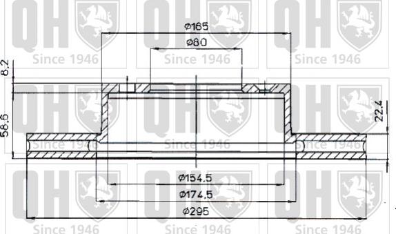 Quinton Hazell BDC3579 - Гальмівний диск autocars.com.ua