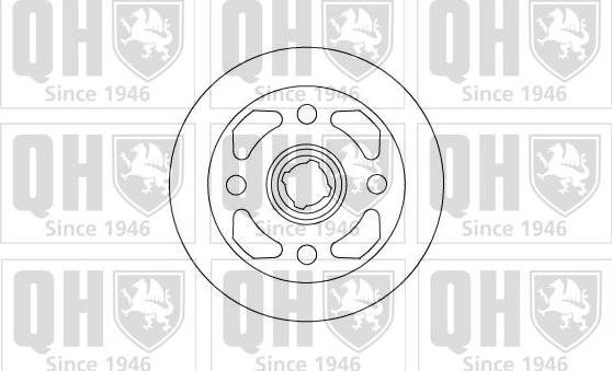 Quinton Hazell BDC3586 - Гальмівний диск autocars.com.ua