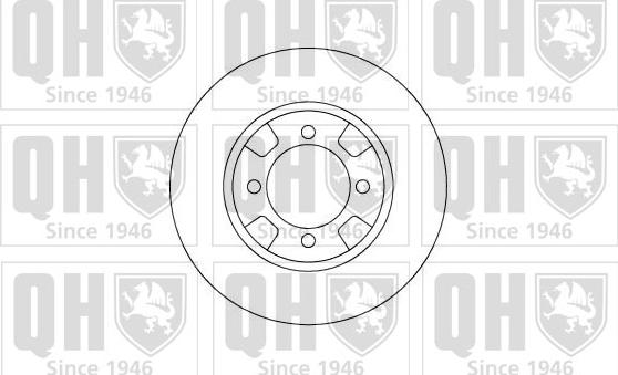 Quinton Hazell BDC3587 - Тормозной диск avtokuzovplus.com.ua