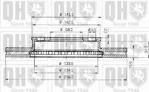 Quinton Hazell BDC3630 - Гальмівний диск autocars.com.ua