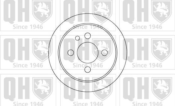 Quinton Hazell BDC3638 - Тормозной диск avtokuzovplus.com.ua