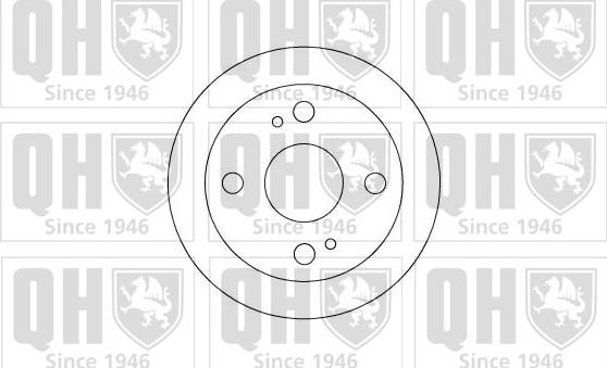 Quinton Hazell BDC3702 - Гальмівний диск autocars.com.ua