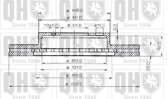 Quinton Hazell BDC3704 - Тормозной диск avtokuzovplus.com.ua