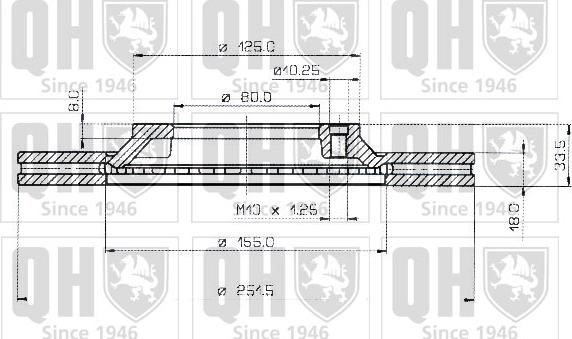 Quinton Hazell BDC3739 - Тормозной диск autodnr.net