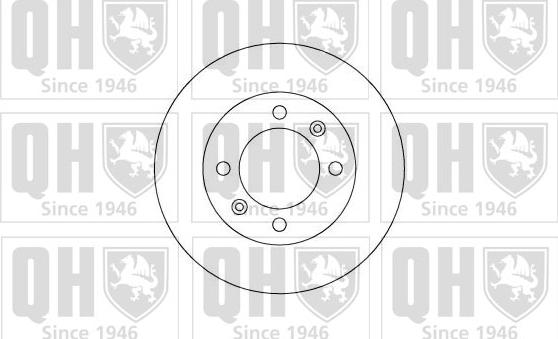 Quinton Hazell BDC3756 - Тормозной диск avtokuzovplus.com.ua