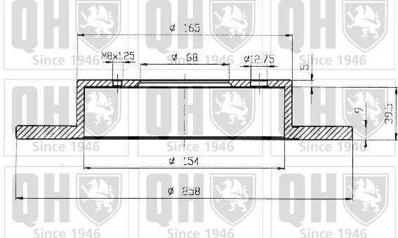 Quinton Hazell BDC3790 - Тормозной диск avtokuzovplus.com.ua