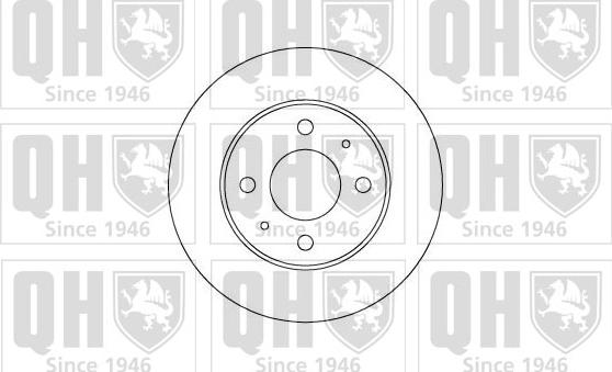 Quinton Hazell BDC3809 - Гальмівний диск autocars.com.ua