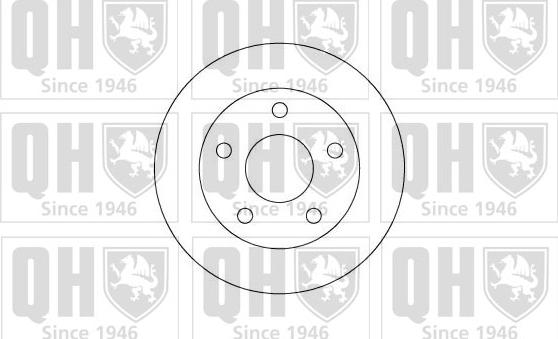 Quinton Hazell BDC3821 - Гальмівний диск autocars.com.ua