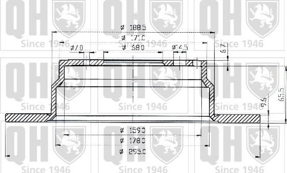 Quinton Hazell BDC3914 - Тормозной диск avtokuzovplus.com.ua