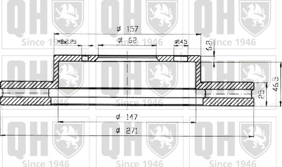 Quinton Hazell BDC3926 - Гальмівний диск autocars.com.ua