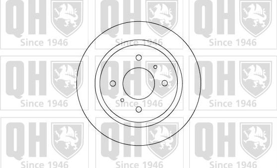 Quinton Hazell BDC4131 - Тормозной диск avtokuzovplus.com.ua