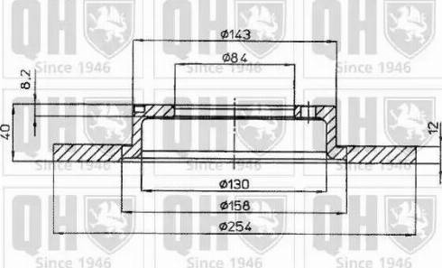 Quinton Hazell BDC4160 - Гальмівний диск autocars.com.ua