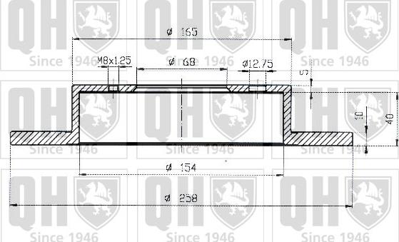 Quinton Hazell BDC4282 - Тормозной диск avtokuzovplus.com.ua