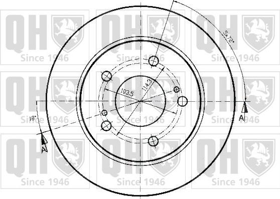 Quinton Hazell BDC4282 - Тормозной диск autodnr.net