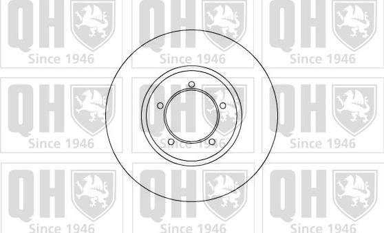 Quinton Hazell BDC4304 - Гальмівний диск autocars.com.ua