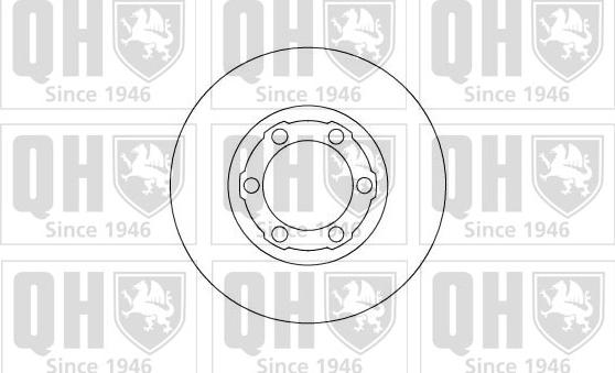 Quinton Hazell BDC4354 - Гальмівний диск autocars.com.ua