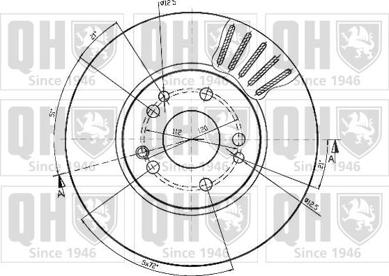 Quinton Hazell BDC4379 - Тормозной диск avtokuzovplus.com.ua