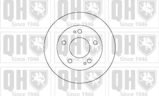 Quinton Hazell BDC4384 - Тормозной диск autodnr.net